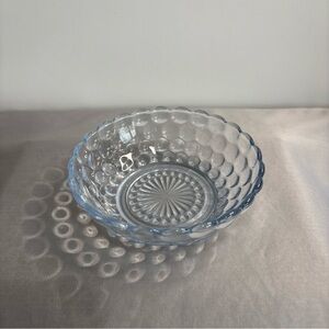 Vintage Pressed Glass Bowl 5.25” Clear Hobnail Pattern